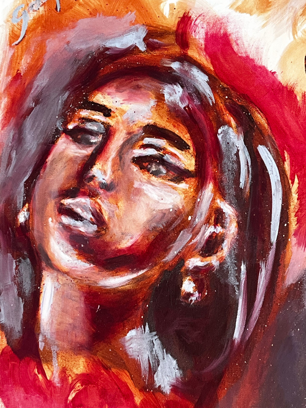 Ariana Grande Vol 1 --- Original Oil Painting by Sara Roper