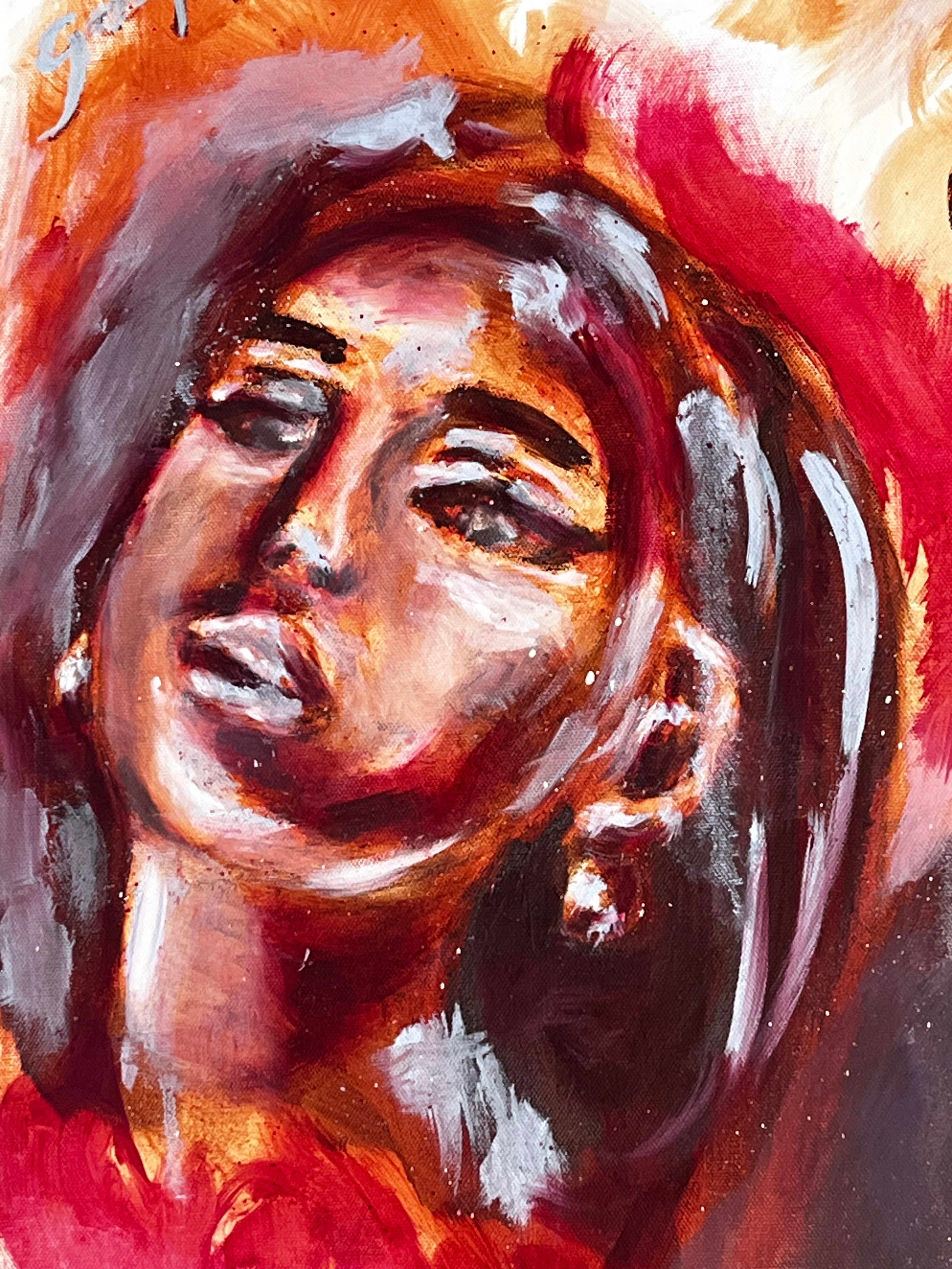 Ariana Grande Vol 1 --- Original Oil Painting by Sara Roper